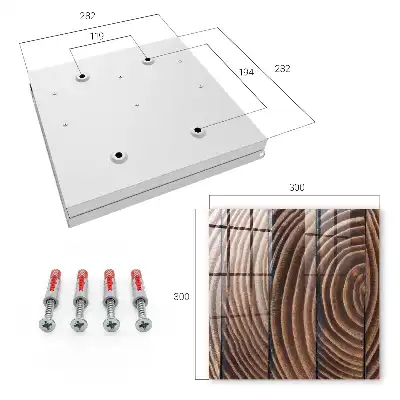 Décoration murale Vagues de bois aux teintes chaudes