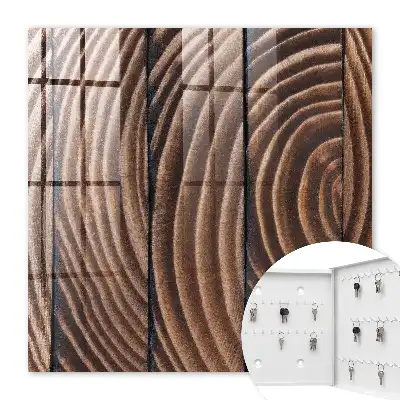 Décoration murale Vagues de bois aux teintes chaudes