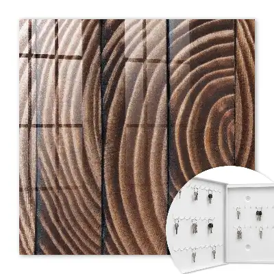 Décoration murale Vagues de bois aux teintes chaudes