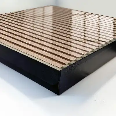 Meuble aux lignes chaleureuses sans décoration