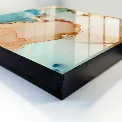 Tableau abstrait aux lignes élégantes