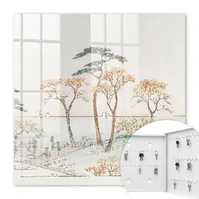 Un paysage japonais aux couleurs délicates