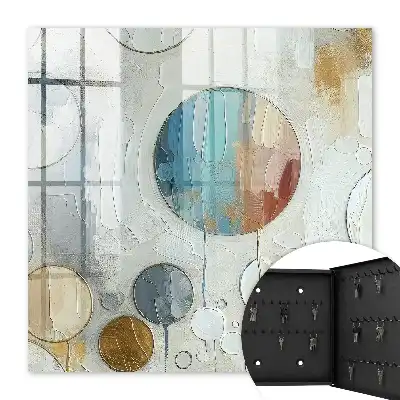 Composition circulaire aux couleurs pastel