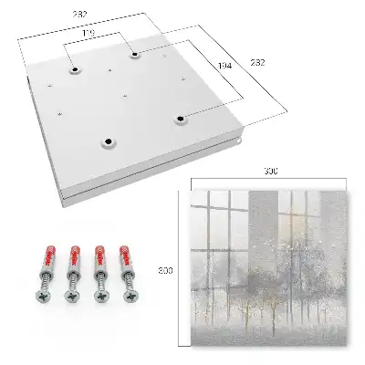 Forêt brumeuse aux oiseaux gris