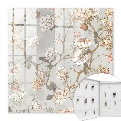 Branches de fleurs sur fond clair