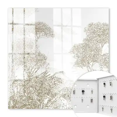 Papier peint motif tropical aux teintes naturelles