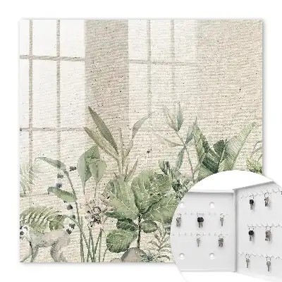 Nature tropicale sur fond beige