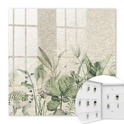 Nature tropicale sur fond beige