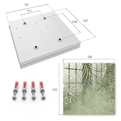 Motif tropical subtil en arrière-plan