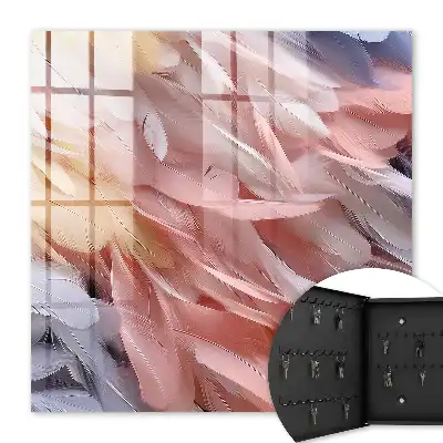 Plumes décoratives tons pastel légèreté et harmonie