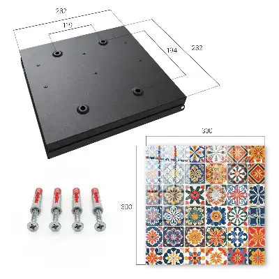 Carreaux carrés colorés