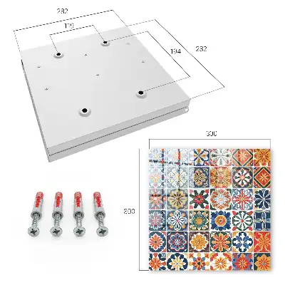 Carreaux carrés colorés