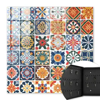 Carreaux carrés colorés