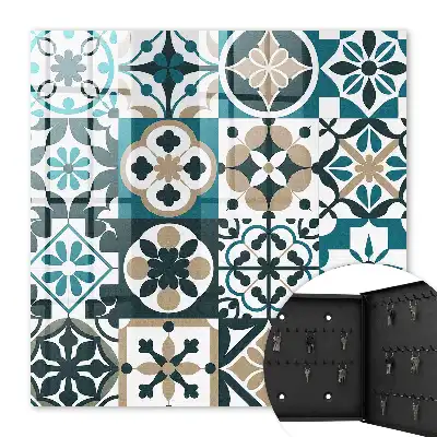 Carreaux marocains turquoise et beige