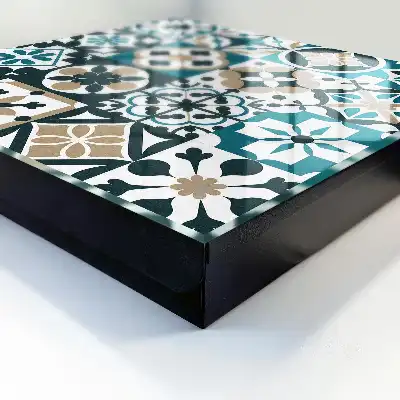 Carreaux marocains turquoise et beige