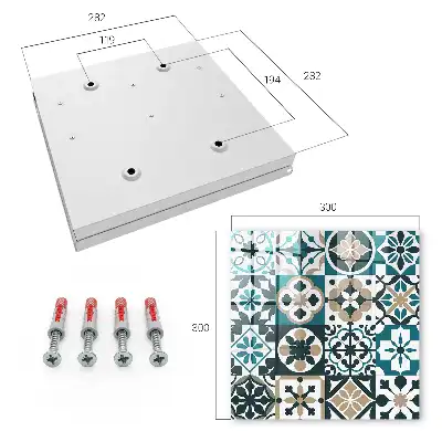 Carreaux marocains turquoise et beige
