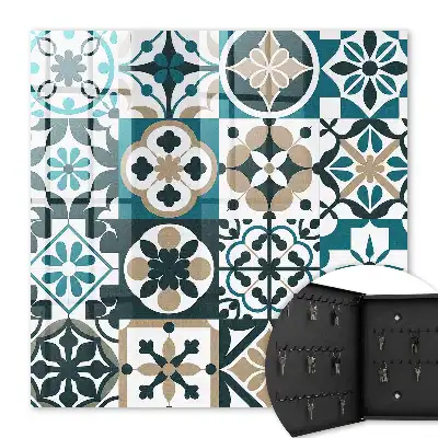 Carreaux marocains turquoise et beige