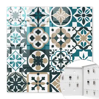Carreaux marocains turquoise et beige