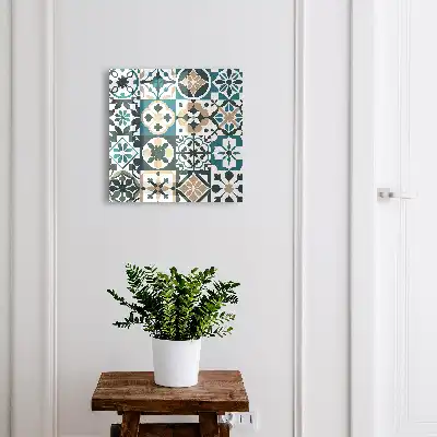 Carreaux marocains turquoise et beige