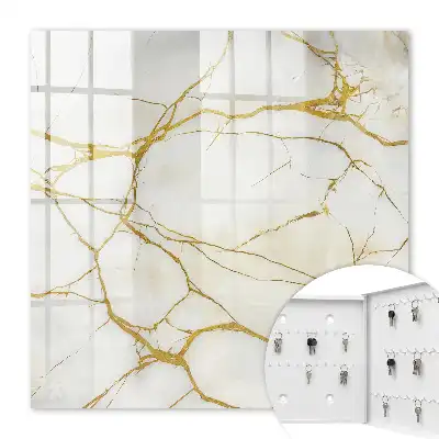 Marbre élégant à motifs de lignes jaunes