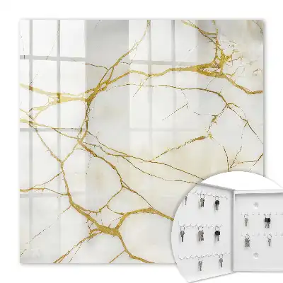 Marbre élégant à motifs de lignes jaunes
