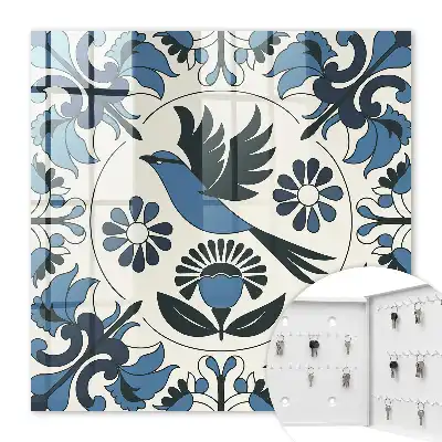 Oiseau bleu portant des lunettes de soleil