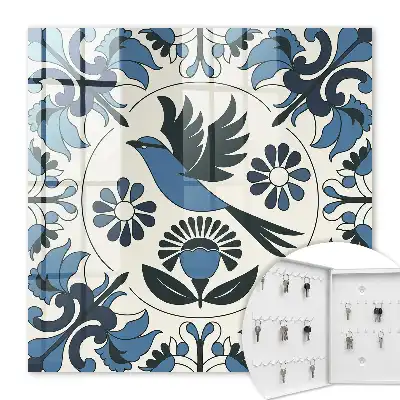 Oiseau bleu portant des lunettes de soleil