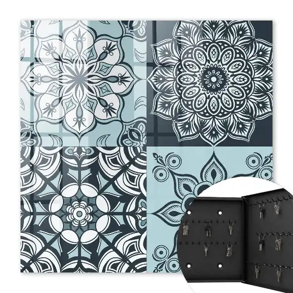 Motifs géométriques aux tons froids