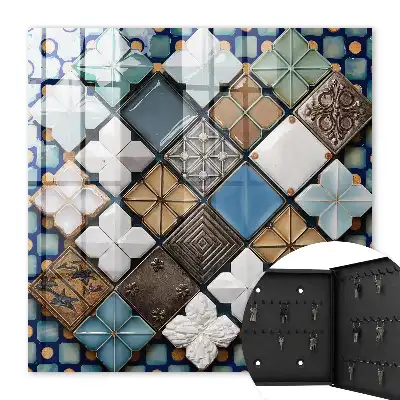 Composition artistique de motifs de carreaux