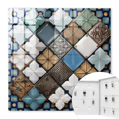 Composition artistique de motifs de carreaux
