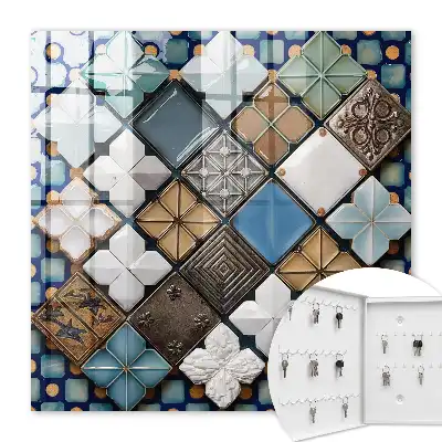 Composition artistique de motifs de carreaux