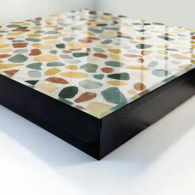 Motif en mosaïque de galets