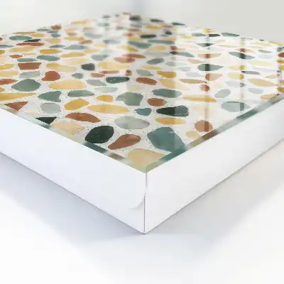 Motif en mosaïque de galets