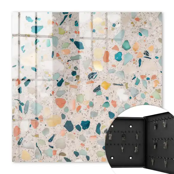Mosaïque colorée aux teintes pastel