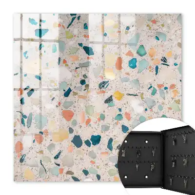 Mosaïque colorée aux teintes pastel