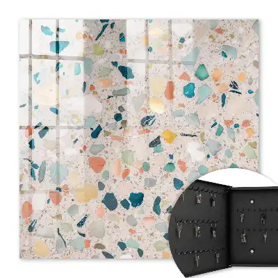 Mosaïque colorée aux teintes pastel