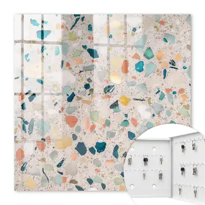 Mosaïque colorée aux teintes pastel