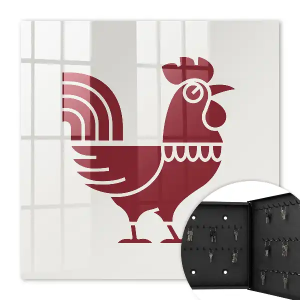 Motif de coq style folklorique