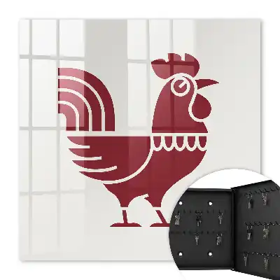 Motif de coq style folklorique