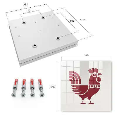 Motif de coq style folklorique