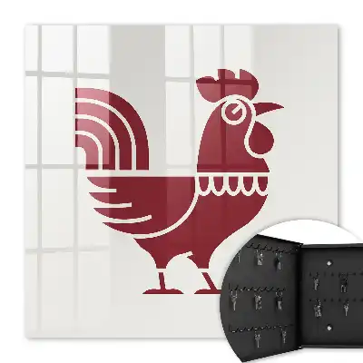 Motif de coq style folklorique