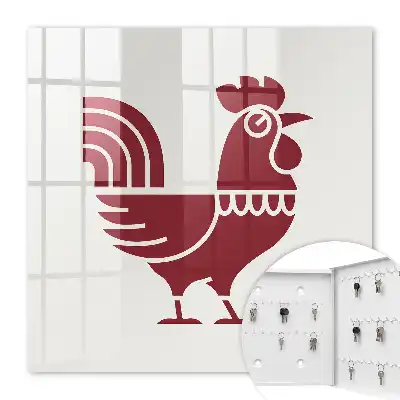 Motif de coq style folklorique