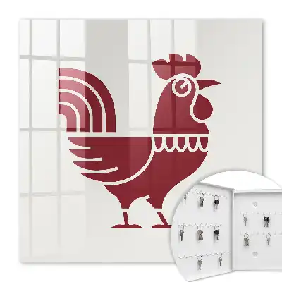 Motif de coq style folklorique