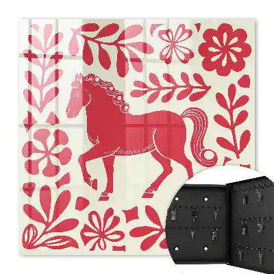 Illustration décorative motif cheval