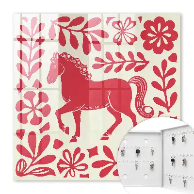 Illustration décorative motif cheval