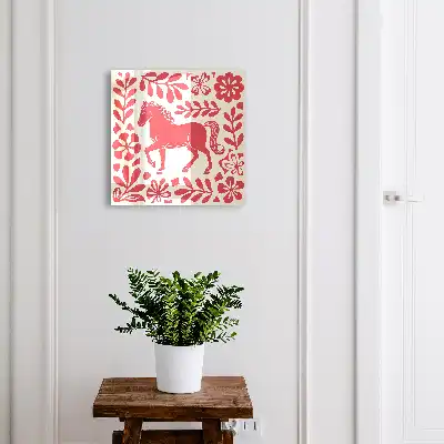 Illustration décorative motif cheval