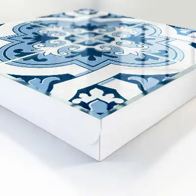 Carreaux dans les tons bleus