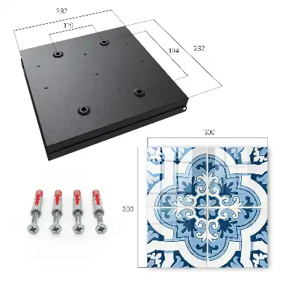 Carreaux dans les tons bleus