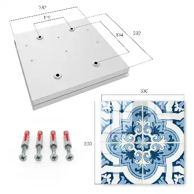 Carreaux dans les tons bleus