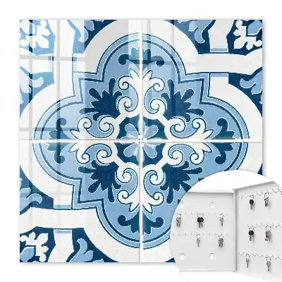 Carreaux dans les tons bleus